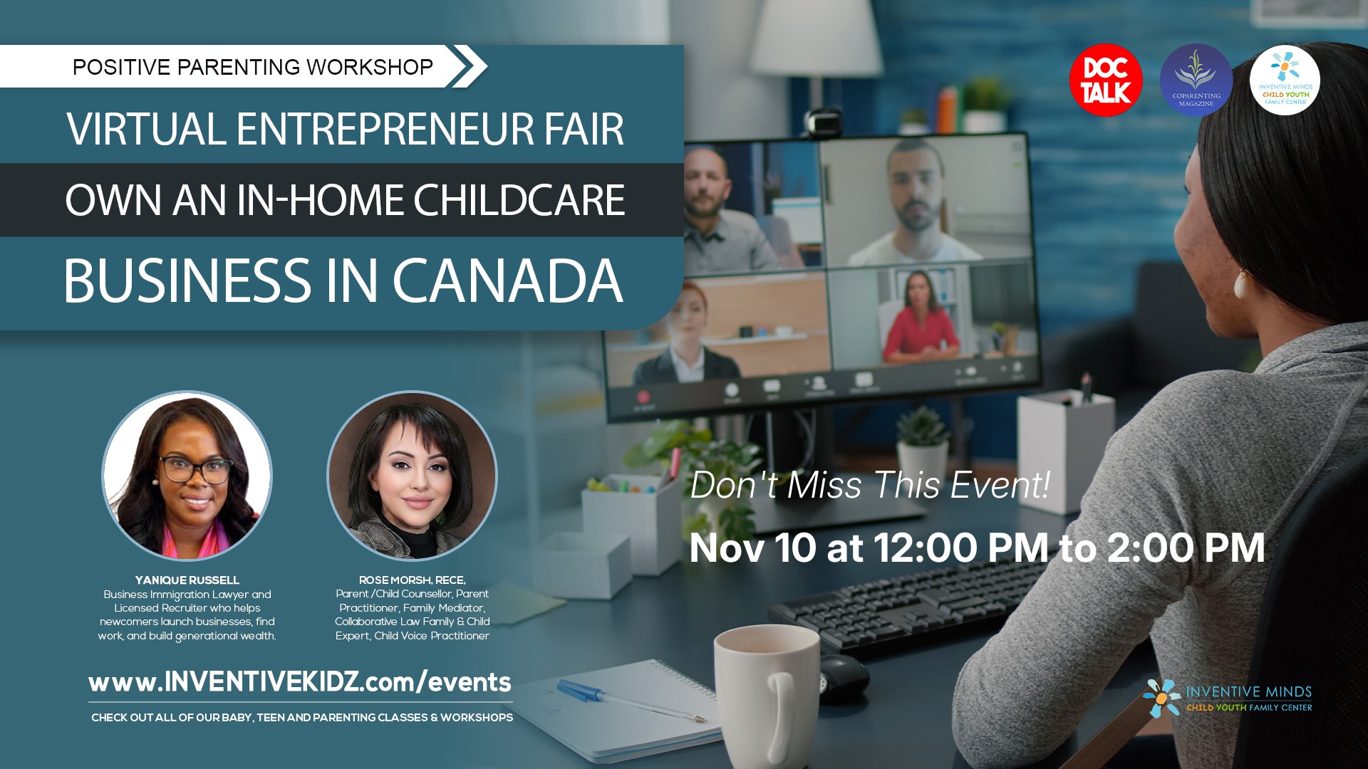 Virtual Entrepreneur Fair – Own an In-Home Childcare Business in Canada Watermarked Image